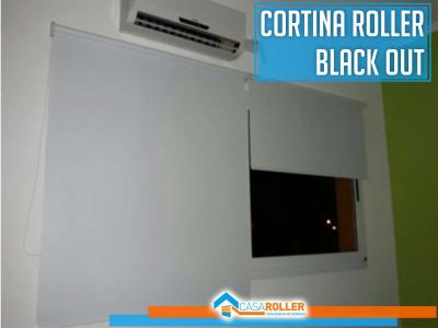 Cortina Roller Black Out Blanco en Corrientes 