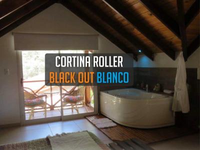 Cortina Roller Black Out Blanco en Villa General Belgrano 