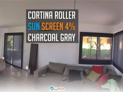 Cortina Roller SunScreen 5% Charcoal Gray en Cordoba 