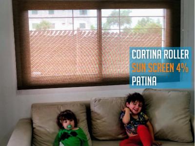 Cortina Roller SunScreen 4% Patina en Tanti