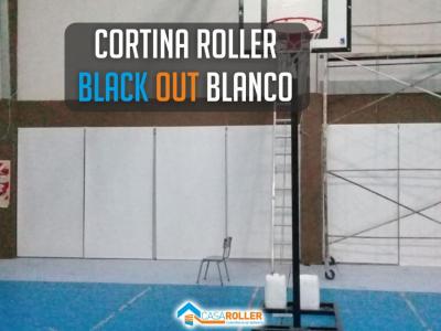 Cortina Roller BlackOut Blanco para Magno College en Pilar