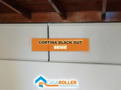 Cortinas Roller Duo Sun Screen White Pearl y Black Out Beige y Cortina Black Out Beige
