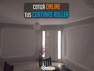 Cortina Roller Enrollables Black Out Blanco Decoracion Minimalista en Comodoro Rivadavia 