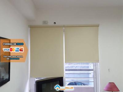 Cortinas Roller Black Out Beige 