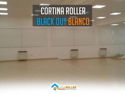 Cortina Roller BlackOut Blanco para Coinal en Tandil 