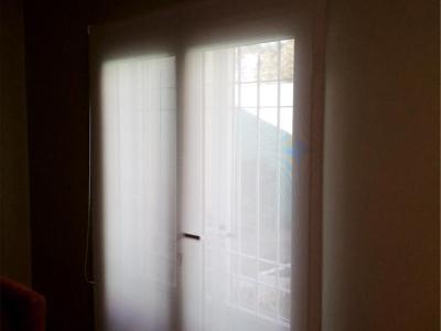 Cortina Roller Dúo Cortinas Black Out Natural y Sun screen 5% White Pearl 
