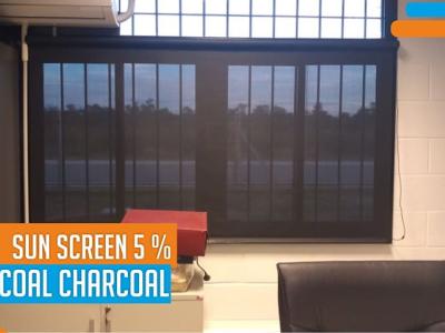 Cortina Roller Sun Screen 5% Charcoal Charcoal en Córdoba 
