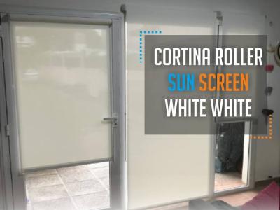 Cortina Roller Sun Screen White White en Neuquen 