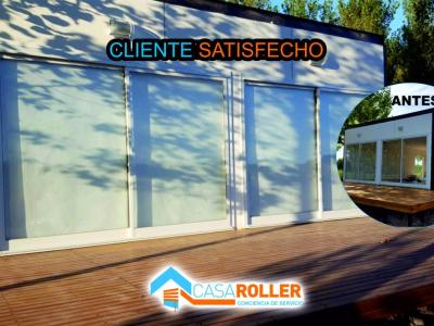 Cortinas Roller Black Out Blanco 