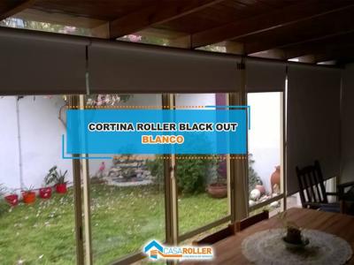 Cortinas Roller Black Out Blanco