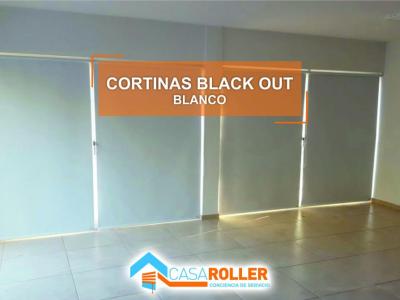 Cortinas Roller Black Out Blanco Neuquen 