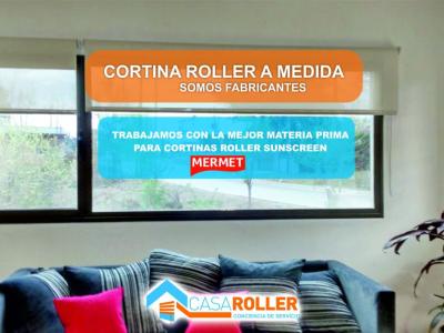Cortinas Roller SunScreen 5% White Linen en Cosquín
