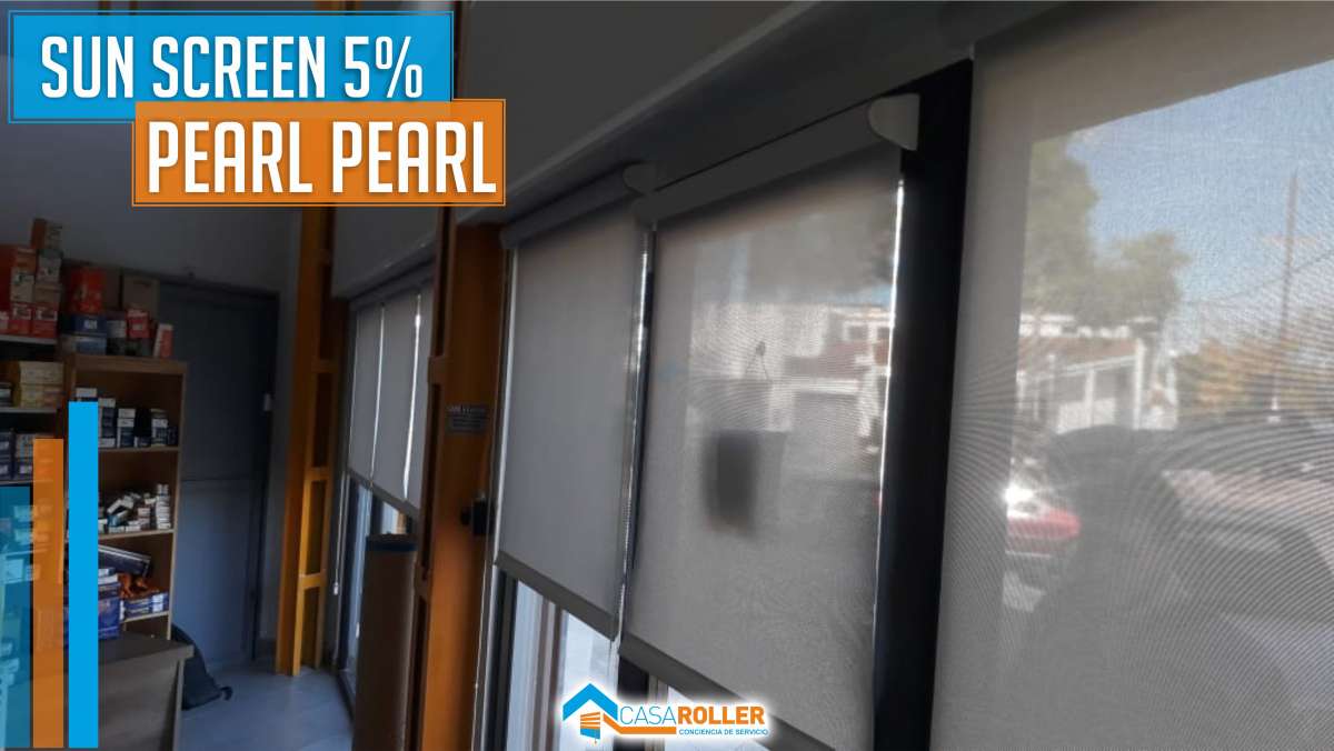 Cortina Roller Translucidas SunScreen 5% Pearl Pearl en Santa Fe